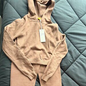 Cozy Chic Knit Mocha 2-Piece Set